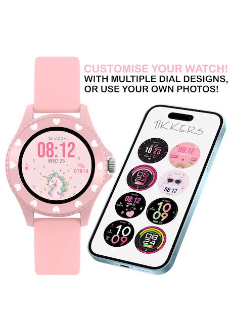 Montre tikkers smart watch series 34 Bleu+Rose 6 - vertbaudet enfant 