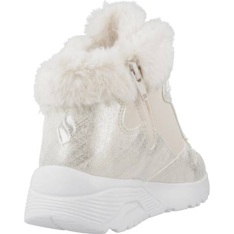 Baskets enfant fille légère souple Blanc nat+Blanc naturel 3 - vertbaudet enfant 