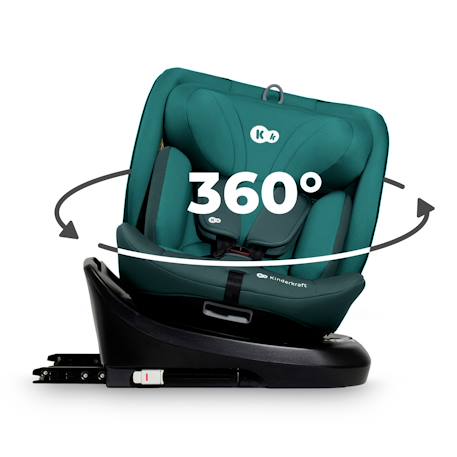 Siège auto Kinderkraft I-GROW I-Size 40-150 cm rotation 360° isofix + organisateur voiture Gris+Noir+Vert 15 - vertbaudet enfant 
