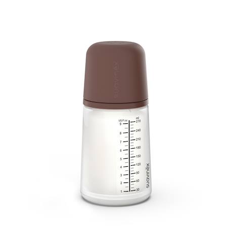 Biberon anti-colique 270 ml - débit moyen Beige foncé+Caramel+Sable clair 4 - vertbaudet enfant 