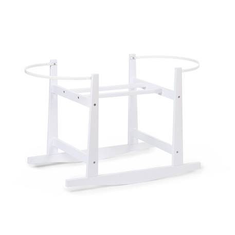 Support à bascule pour panier moïse en bois Blanc 3 - vertbaudet enfant 