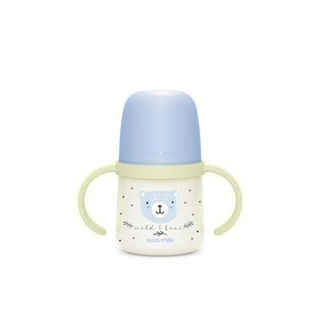 Biberon à anses phosphorescentes +6mois 150ml Wild & free bleu+Wild & free gris 4 - vertbaudet enfant 