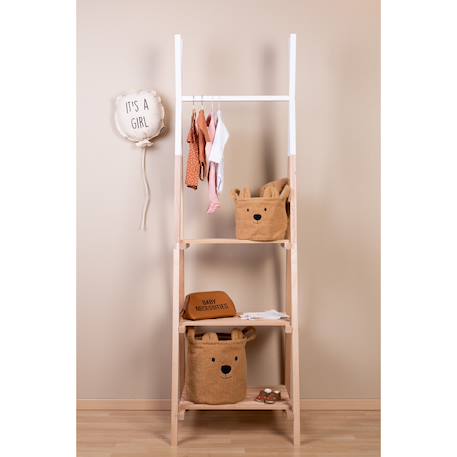 Panier de rangement 25x20x20 cm teddy Blanc cassé+Neutre 11 - vertbaudet enfant 