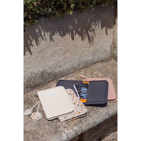 Protège carnet de santé wonderland Gris+Rose 2 - vertbaudet enfant 