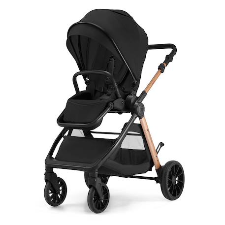 Poussette Kinderkraft VESTO 2 pliage avec assise installée, siège réversible jusqu’à 22 kg, roues 8/11”, éco-cuir Beige+Gris+Noir 15 - vertbaudet enfant 