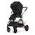 Poussette Kinderkraft VESTO 2 pliage avec assise installée, siège réversible jusqu’à 22 kg, roues 8/11”, éco-cuir Beige+Gris+Noir 15 - vertbaudet enfant 