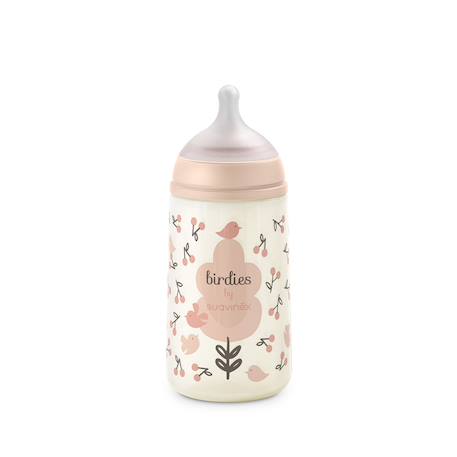Biberon anti-colique 270 ml - débit s Oisillons beige+Oisillons rose+Oisillons vert 7 - vertbaudet enfant 