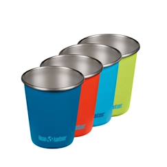 Puériculture-Lot de 4 gobelets en inox 296 ml - dragon tails