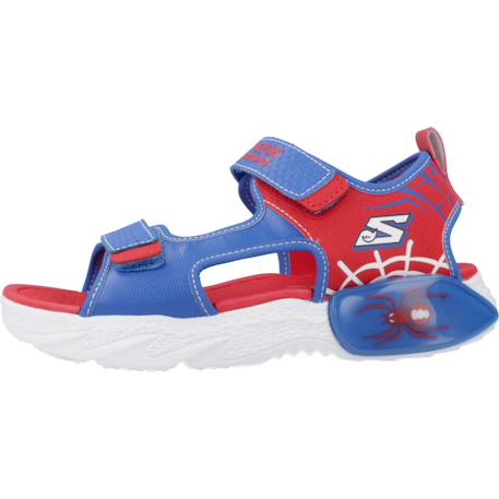 Sandales enfant garçon légère souple Bleu blrd+Bleu et rouge 2 - vertbaudet enfant 