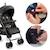 Poussette Kinderkraft SIESTA 2 pliage canne jusqu’à 22 kg, légère 7,9 kg, repose-pieds réglable, capote ventilée Gris+Noir 11 - vertbaudet enfant 