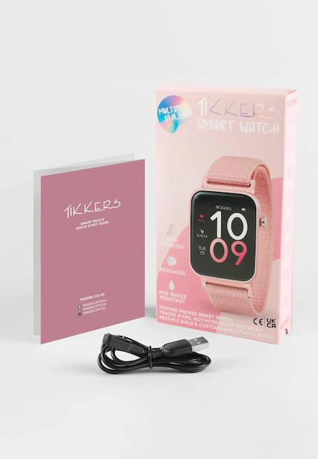 Tikkers smart watch series 13 fabric strap Rose 2 - vertbaudet enfant 