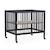 Parc pour bébé en bois + roues 95x75 cm parc 99 Blanc ancien+Noir 7 - vertbaudet enfant 