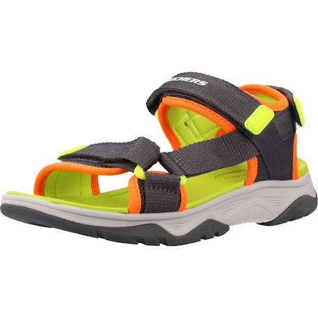 Sandales enfant garçon en textile Bleu nvbl+Gris ccor 10 - vertbaudet enfant 