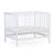 Parc pour bébé en bois + roues 95x75 cm parc 99 Blanc ancien+Noir 4 - vertbaudet enfant 