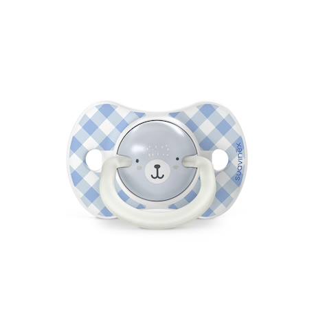 Lot de 2 sucettes phosphorescentes sx pro Wild & free bleu+Wild & free gris 1 - vertbaudet enfant 