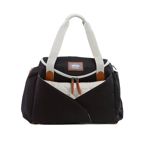 Sac à langer bandoulière grand volume 21 l sydney Cacao+Noir 7 - vertbaudet enfant 