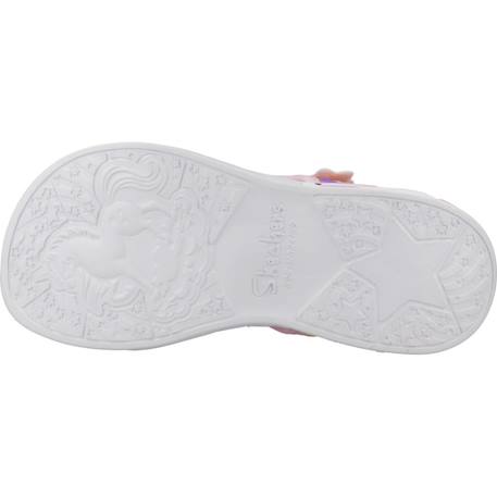 Sandales à scratch fille Rose+Rose lpmt+Violet prmt 12 - vertbaudet enfant 