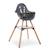 Chaise haute évolutive réglable en hauteur Anthracite+Menthe 5 - vertbaudet enfant 