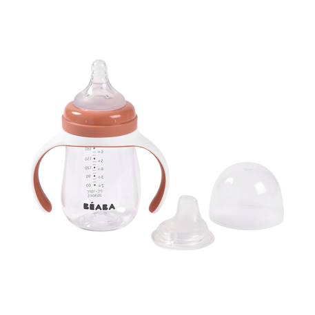 Biberon d'apprentissage 2 en 1 210 ml Terracotta 3 - vertbaudet enfant 
