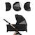 Poussette 2 en 1 Kinderkraft VESTO 2 memory buttons, nacelle ventilée 3 zones, pliage avec siège, éco?cuir, accessoires inclus Gris+Noir 11 - vertbaudet enfant 