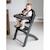 Chaise haute évolutive + tablette evosit Blanc+Gris pierre+Menthe+Noir+Rouille 20 - vertbaudet enfant 
