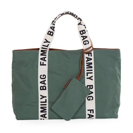Sac à langer family bag Blanc cassé+Noir+Vert 17 - vertbaudet enfant 
