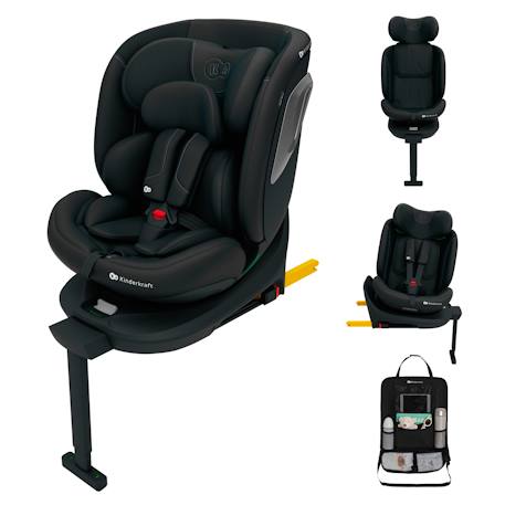 Siège auto Kinderkraft I-360 2 PLUS i-Size 40-150 cm 360° isofix + organisateur voiture Gris+Noir+Vert 7 - vertbaudet enfant 