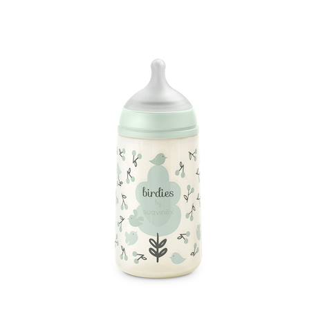 Biberon anti-colique 270 ml - débit s Oisillons beige+Oisillons rose+Oisillons vert 11 - vertbaudet enfant 