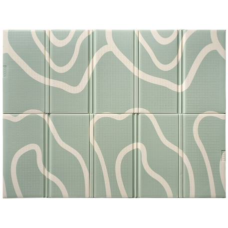 Tapis de motricité réversible Arche+Arcs beiges 1 - vertbaudet enfant 