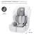 Siège auto Kinderkraft COMFORT UP i-Size 76-150 cm ceinture sécurité + organisateur Gris+Noir+Vert 4 - vertbaudet enfant 