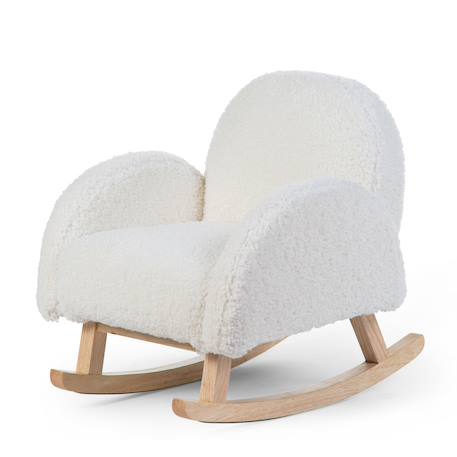 Chaise à bascule teddy pour enfant Teddy blanc cassé 1 - vertbaudet enfant 