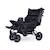 Triplette poussette capacité 3 enfants + housse de pluie + pare-soleil Noir 4 - vertbaudet enfant 
