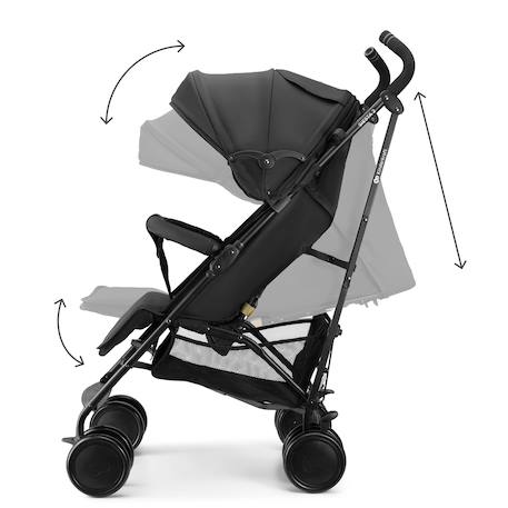 Siège Auto Kinderkraft SAFETY FIX 2 i-Size 76-150 cm avec ISOFIX, TOP TETHER, H-GUARD, SIDE PROTECT et EASY GROW Gris+Noir 10 - vertbaudet enfant 