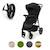 Poussette kinderkraft TRIG 3 TR avec plateau click & fold, assise allongée 91,5 cm, roues pivotantes 360°, capote déperlante Beige+Gris+Marron+Noir 24 - vertbaudet enfant 