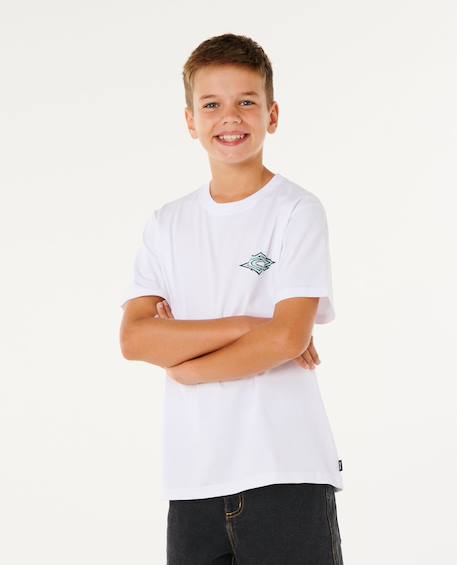 T-shirt hazey days garçon Faded denim+White 8 - vertbaudet enfant 