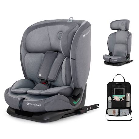 Siège auto Kinderkraft ONETO3 I-SIZE 76-150 cm dossier inclinable 5 positions + organisateur voiture Bordeaux+Gris+Noir+Vert 7 - vertbaudet enfant 