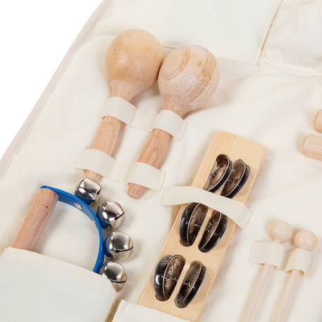 Ensemble de 8 instruments de musique bébé + organisateur Multicolore 4 - vertbaudet enfant 
