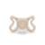 Sucette symétrique zero.zero Amande+Beige clair+Caramel 5 - vertbaudet enfant 