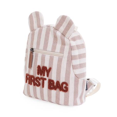 Sac à dos enfant my first bag Beige matelassé+Blanc noir+Noir or+Rose blanc 21 - vertbaudet enfant 