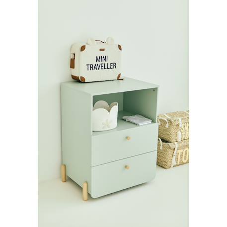 Sac de voyage valise pour enfant mini traveller Teddy blanc cassé+Teddy marron 2 - vertbaudet enfant 
