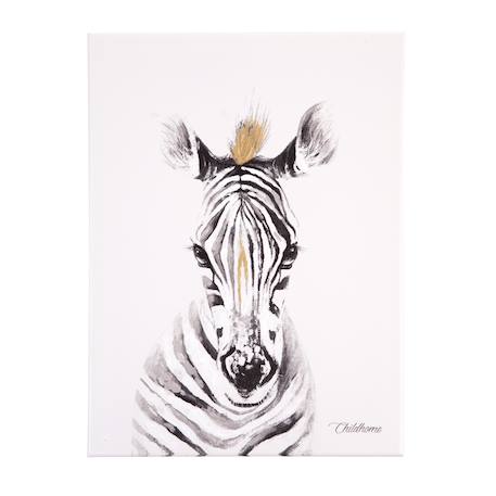 Décoration murale peinture zèbre 30x40 cm Zèbre 1 - vertbaudet enfant 