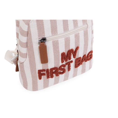 Sac à dos enfant my first bag Beige matelassé+Blanc noir+Noir or+Rose blanc 24 - vertbaudet enfant 