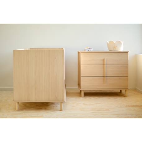 Commode à langer 3 tiroirs Naturel 2 - vertbaudet enfant 