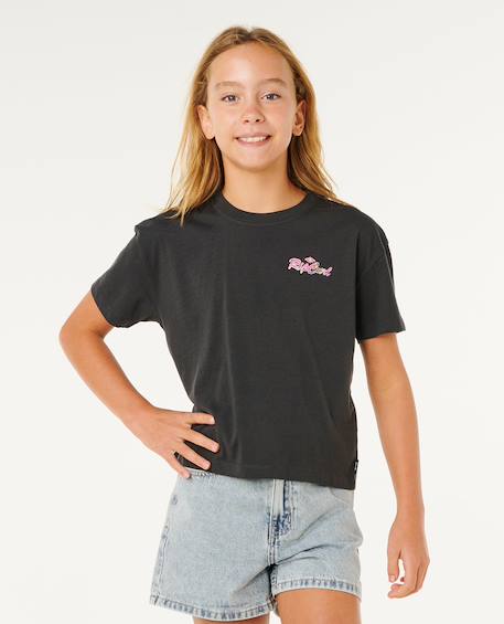 Top layday crop fille Bone+Washed black 7 - vertbaudet enfant 