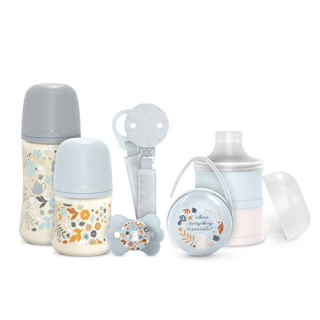 Kit naissance biberons, sucette et attache-tétine Wonderland beige+Wonderland rose+Wonderland vert 9 - vertbaudet enfant 