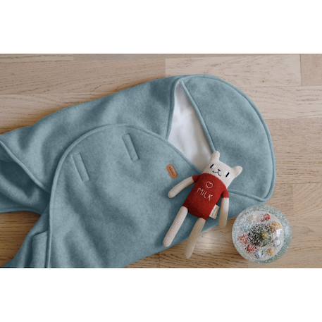 Couverture enveloppante pour bébé multi-usages babynomade Bleu baltique 6 - vertbaudet enfant 