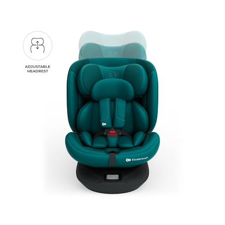 Siège auto Kinderkraft I-GROW 2 PLUS i-Size 40-150 cm évolutif 4 en 1 + organisateur voiture Bleu+Gris+Vert 17 - vertbaudet enfant 