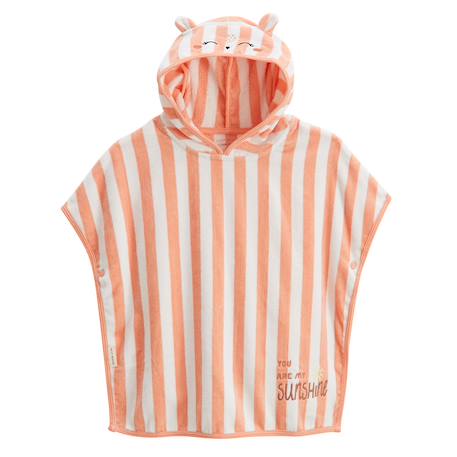 Poncho de bain bébé honfleur Corail 2 - vertbaudet enfant 