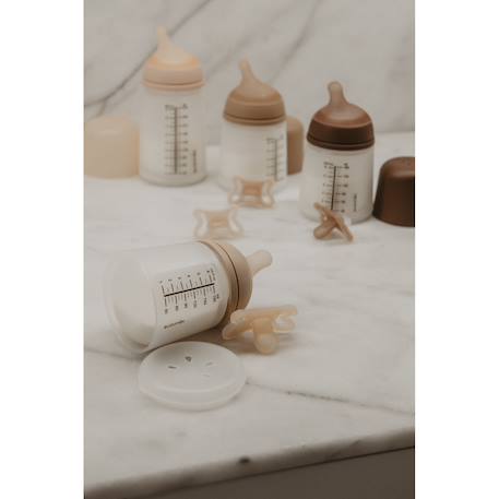 Biberon anti-colique 180 ml - spécial allaitement Beige foncé+Caramel+Sable clair 10 - vertbaudet enfant 
