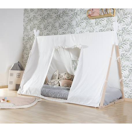 Toile pour lit tipi  90x200 cm Blanc 2 - vertbaudet enfant 